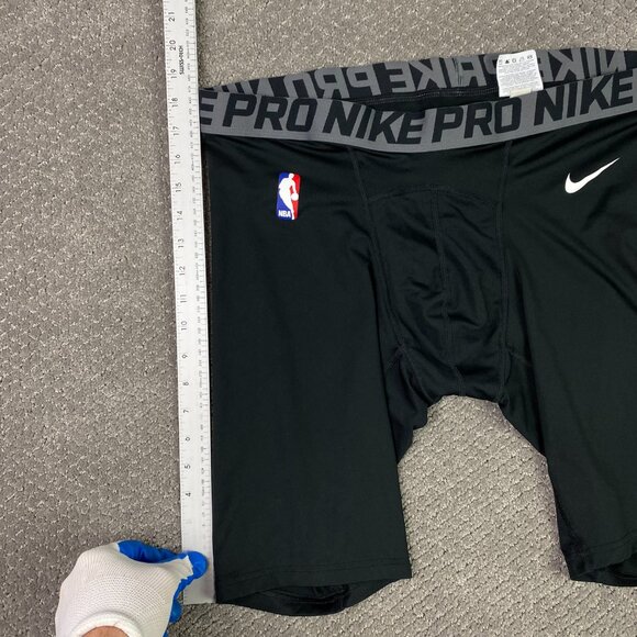 Nike Pro Dri Fit NBA Compression Shorts Men's 3XL Black Player Issue 880802 010 - Picture 10 of 13